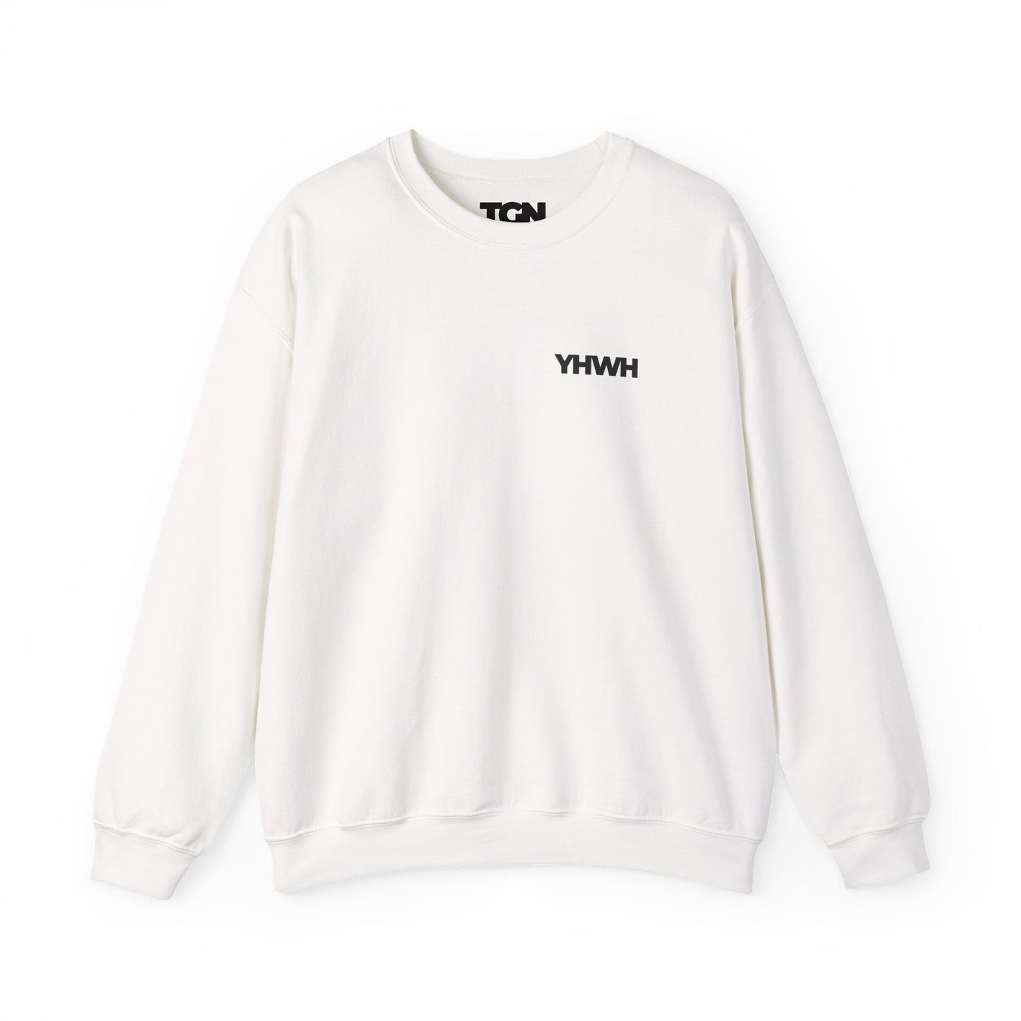 YHWH Crewneck Sweatshirt | Minimal Christian Apparel | The Good News Co.