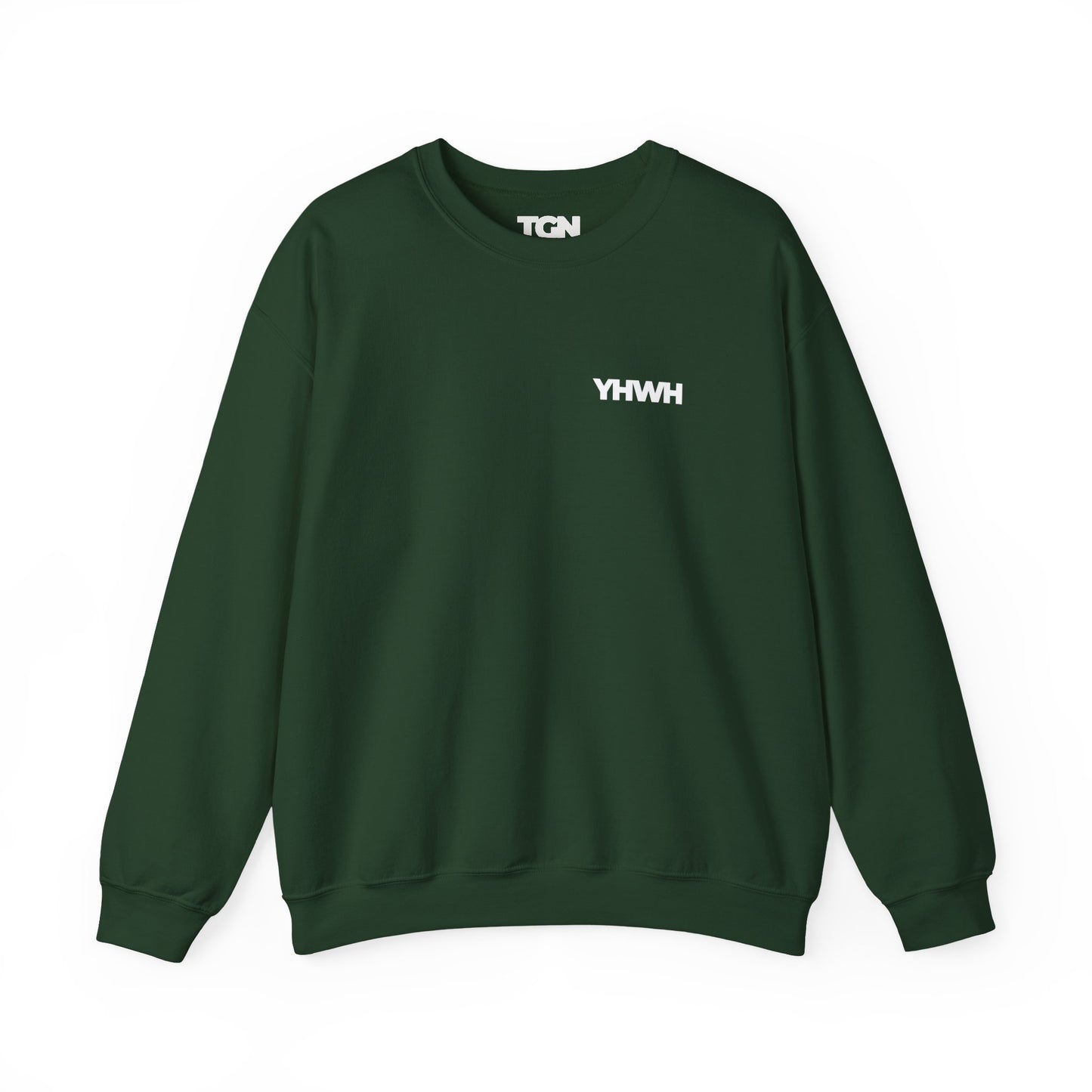 YHWH Crewneck Sweatshirt | Minimal Christian Apparel | The Good News Co.