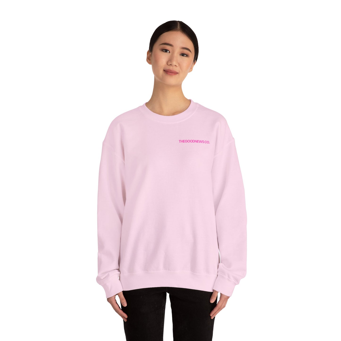 Pink Seek God Crewneck | Christian Valentine’s Gift | Matthew 6:33