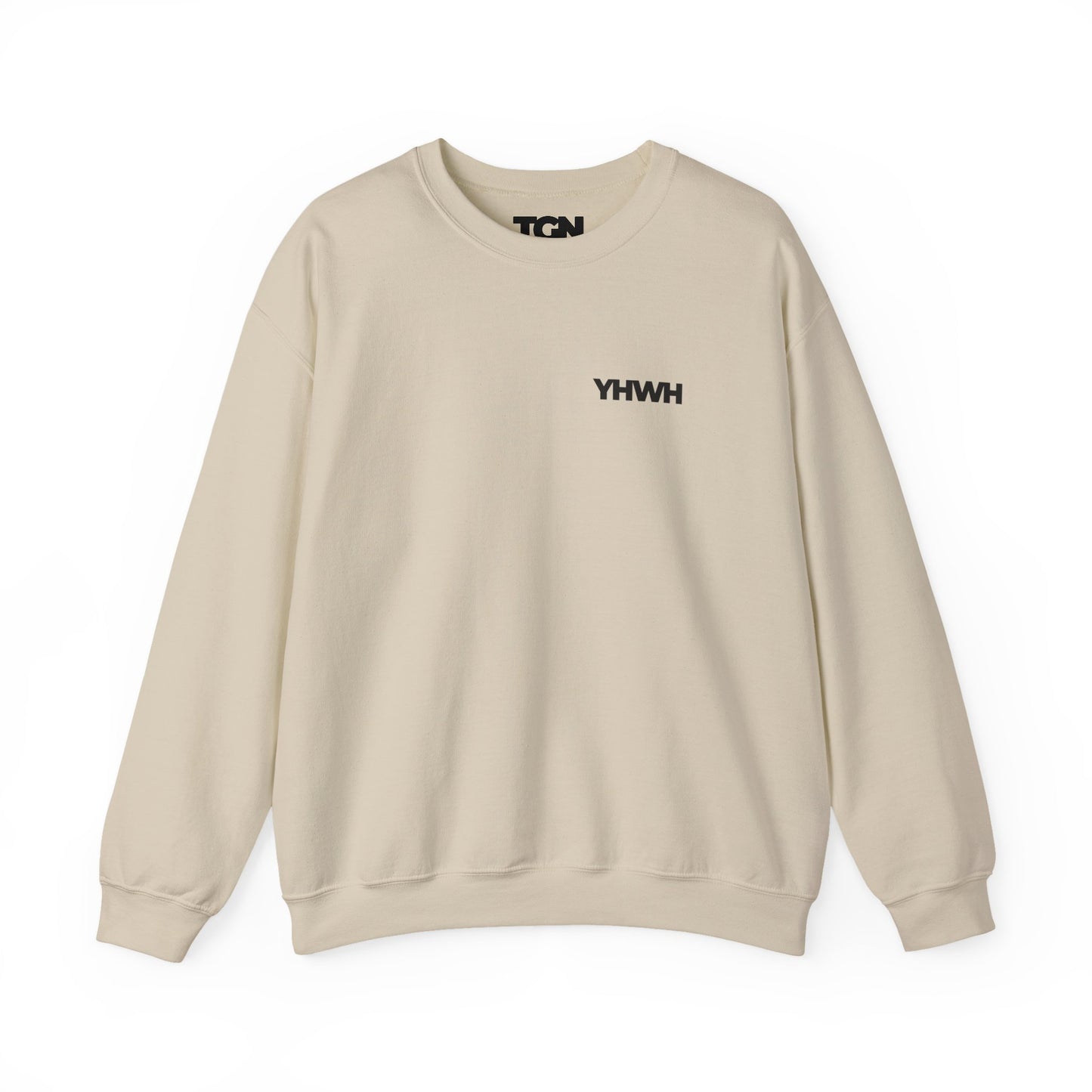 YHWH Crewneck Sweatshirt | Minimal Christian Apparel | The Good News Co.