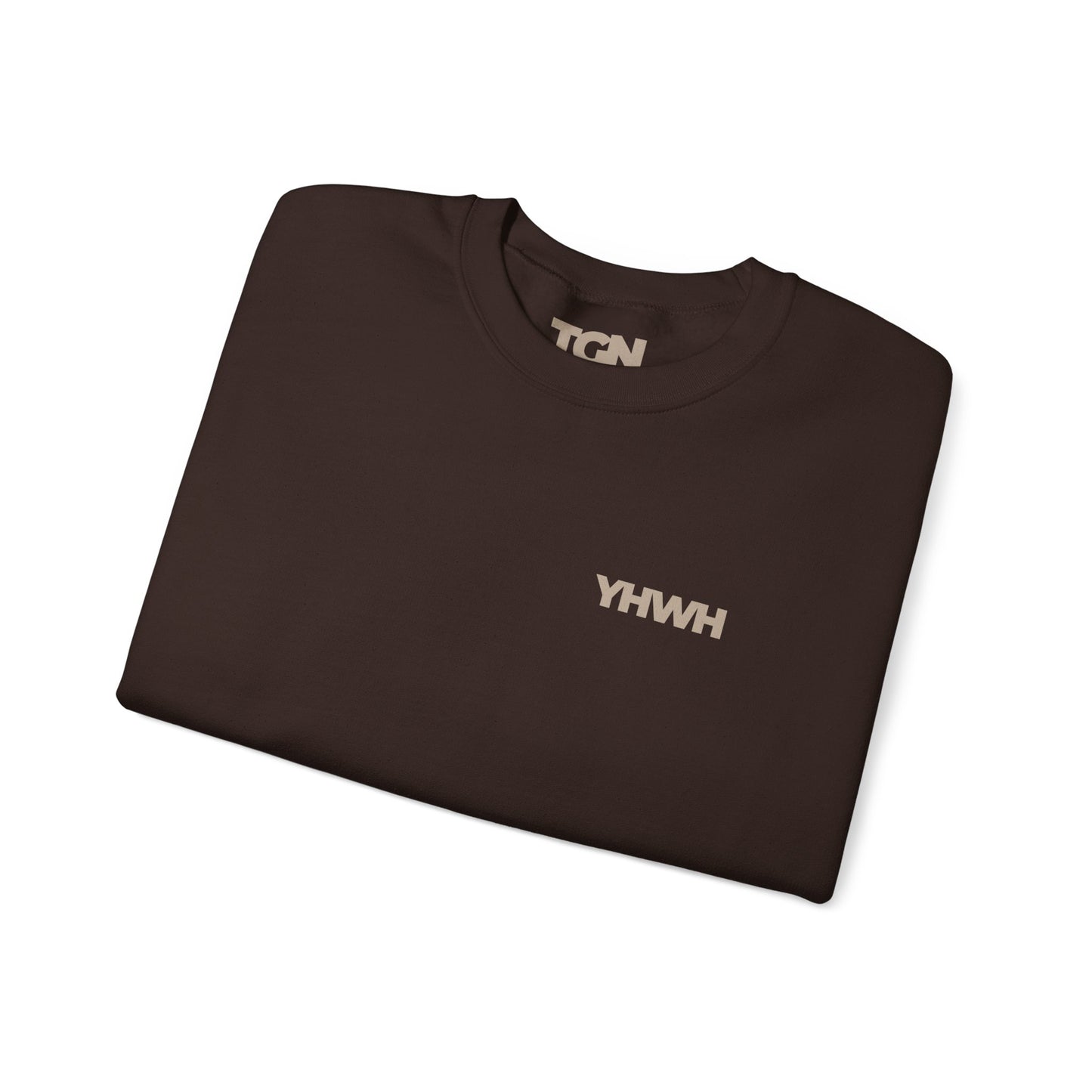 YHWH Crewneck Sweatshirt | Minimal Christian Apparel | The Good News Co.