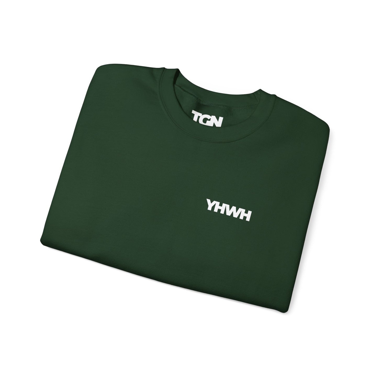 YHWH Crewneck Sweatshirt | Minimal Christian Apparel | The Good News Co.