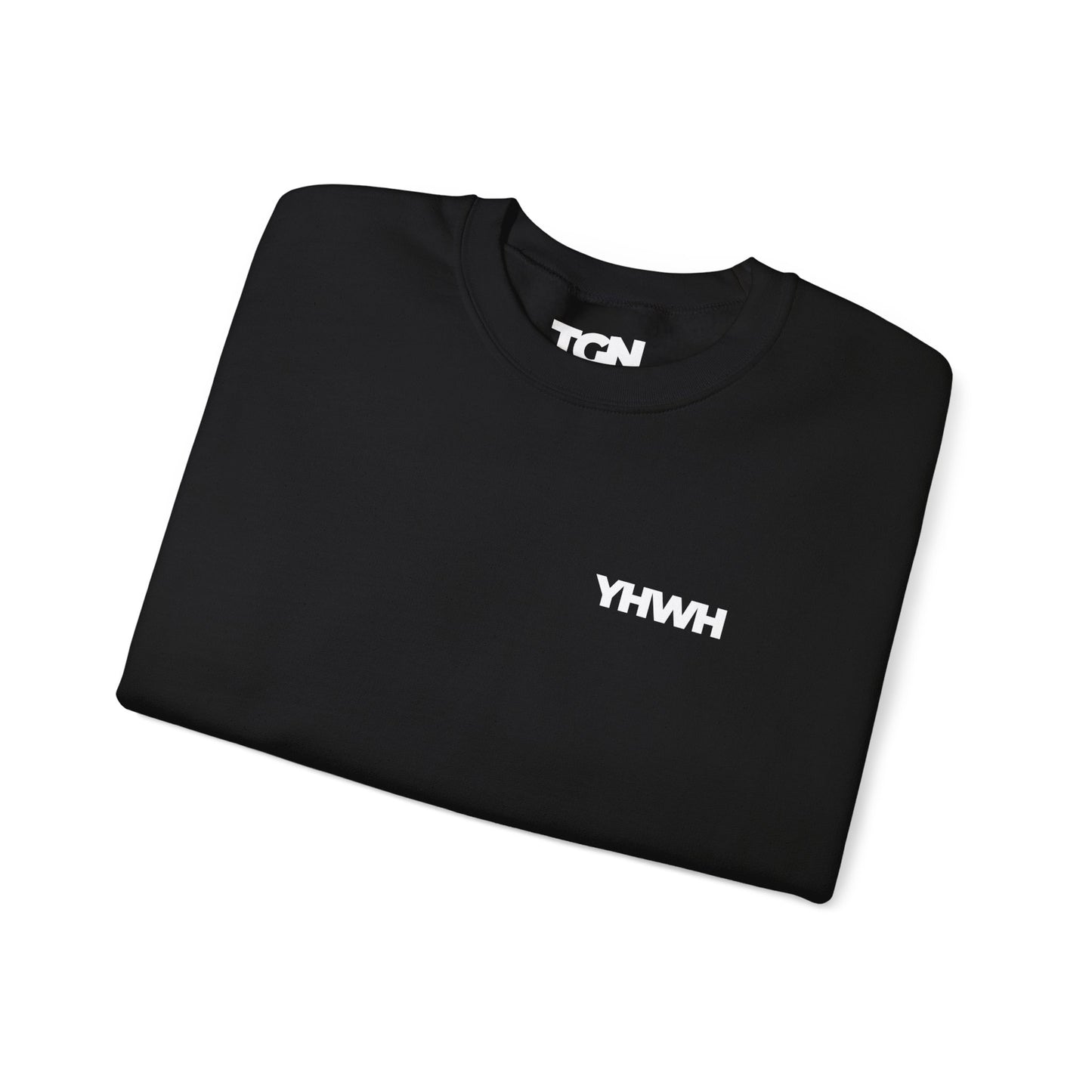 YHWH Crewneck Sweatshirt | Minimal Christian Apparel | The Good News Co.
