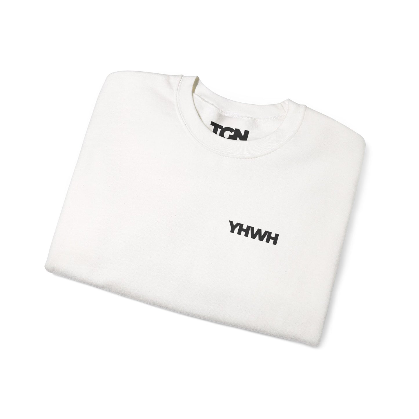 YHWH Crewneck Sweatshirt | Minimal Christian Apparel | The Good News Co.