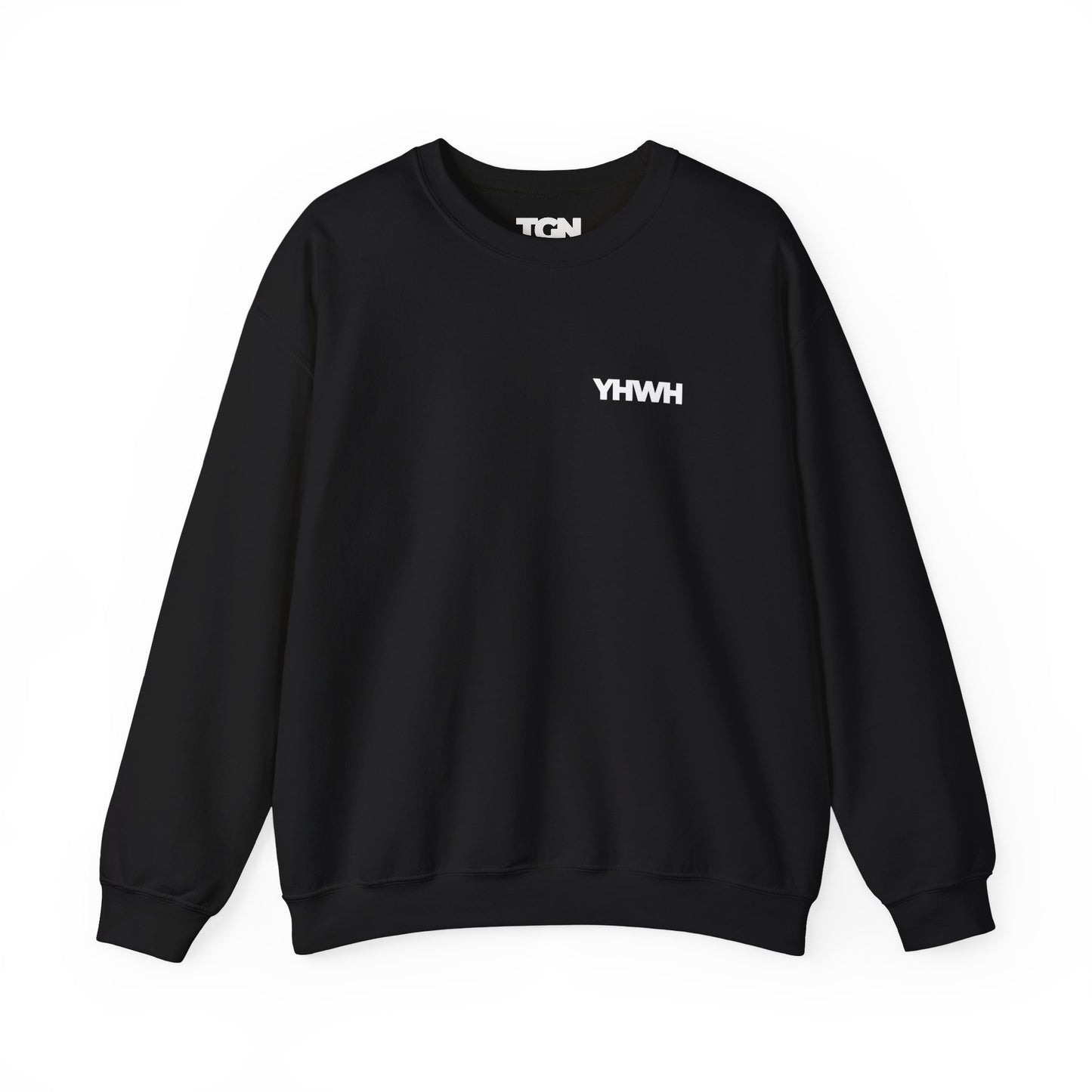 YHWH Crewneck Sweatshirt | Minimal Christian Apparel | The Good News Co.