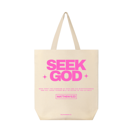 SEEK GOD Canvas Tote Bag