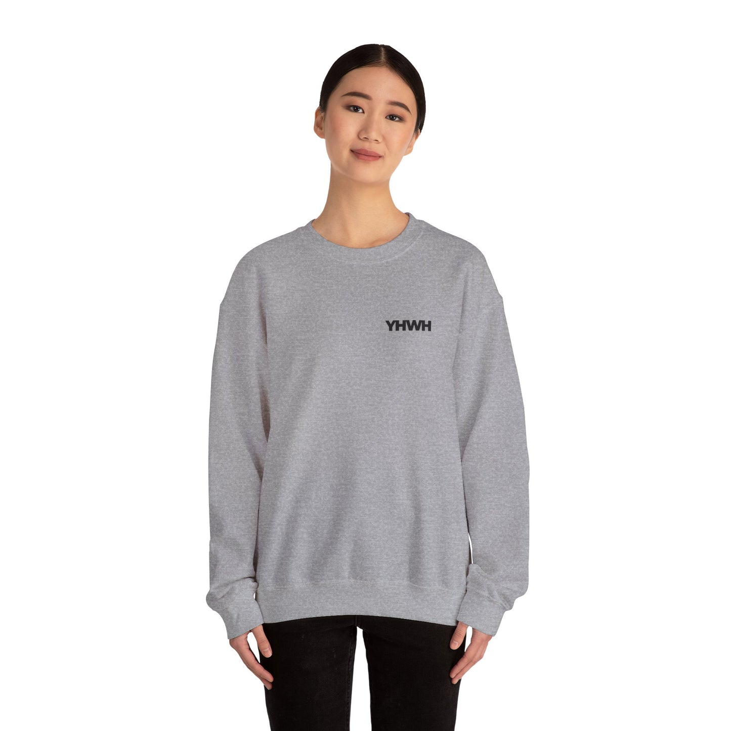 YHWH Crewneck Sweatshirt | Minimal Christian Apparel | The Good News Co.