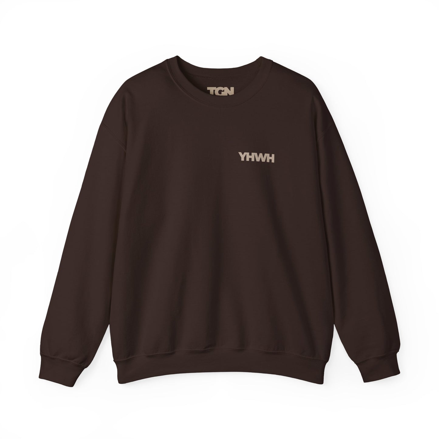 YHWH Crewneck Sweatshirt | Minimal Christian Apparel | The Good News Co.