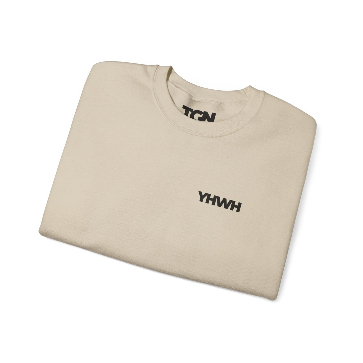 YHWH Crewneck Sweatshirt | Minimal Christian Apparel | The Good News Co.