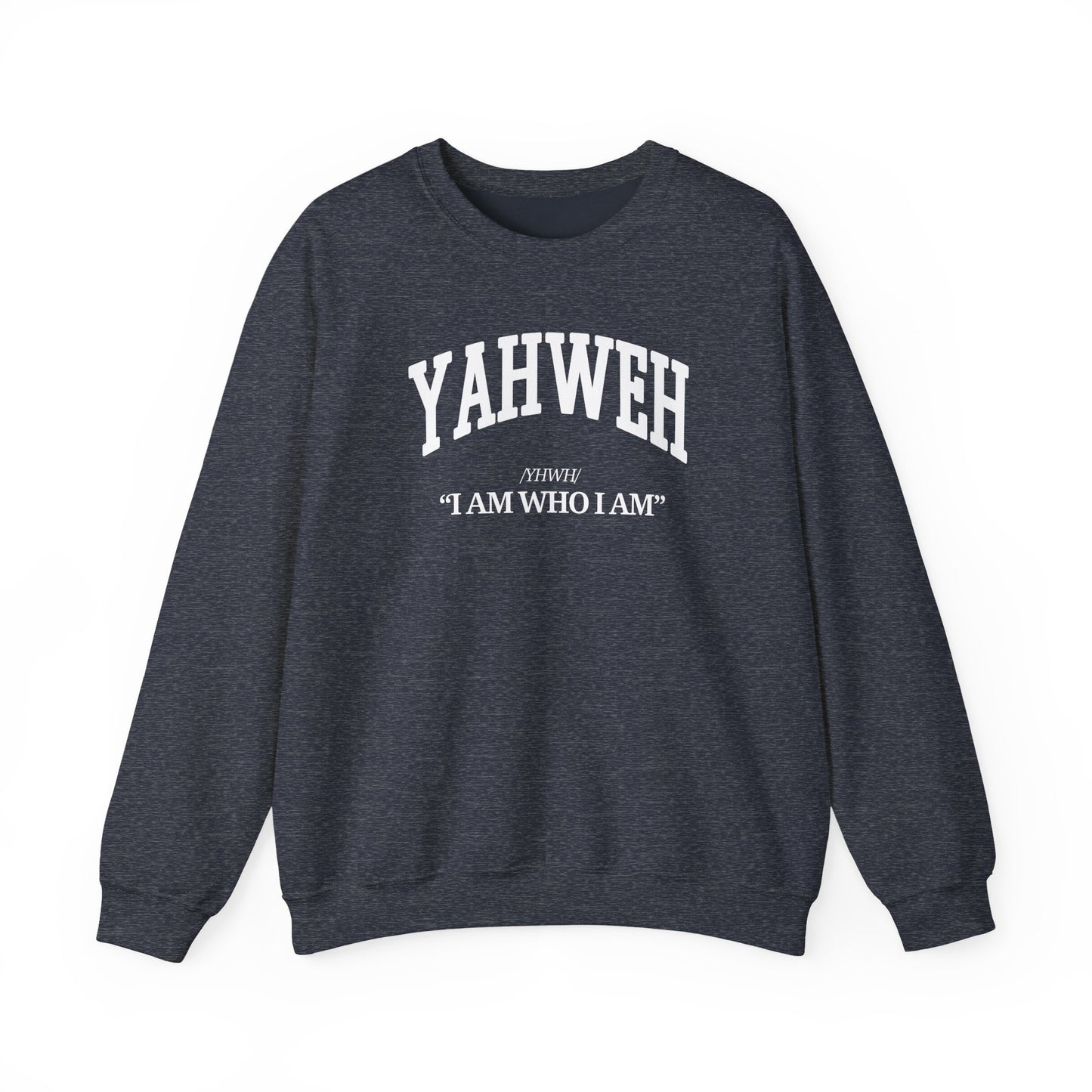 YAHWEH Crewneck Sweatshirt (white)