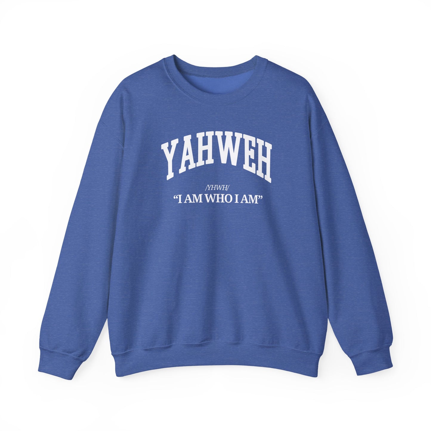 YAHWEH Crewneck Sweatshirt (white)