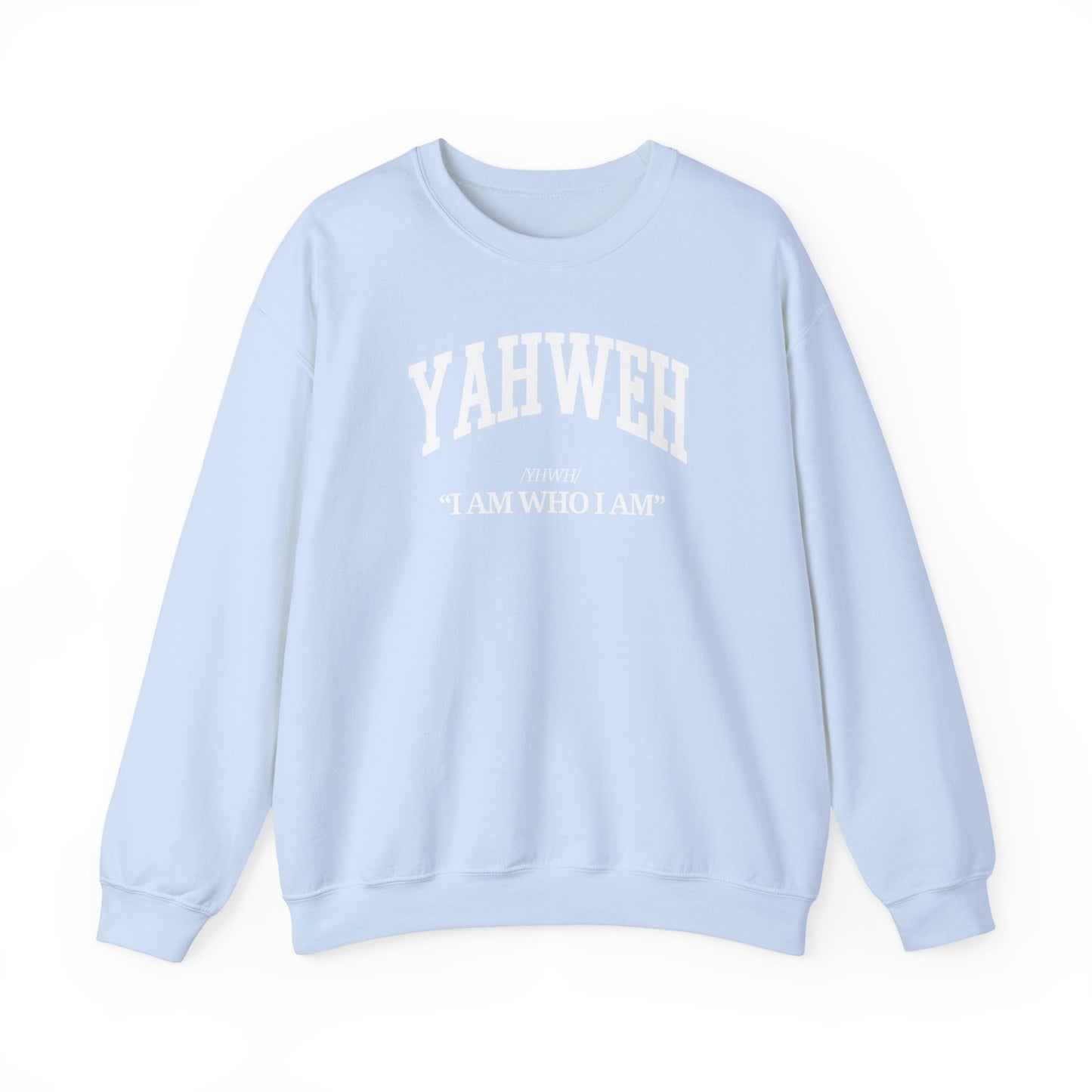 YAHWEH Crewneck Sweatshirt (white)