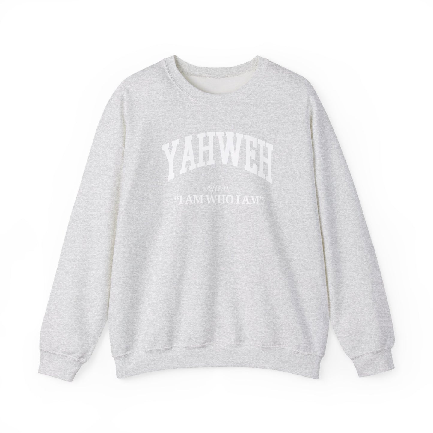 YAHWEH Crewneck Sweatshirt (white)