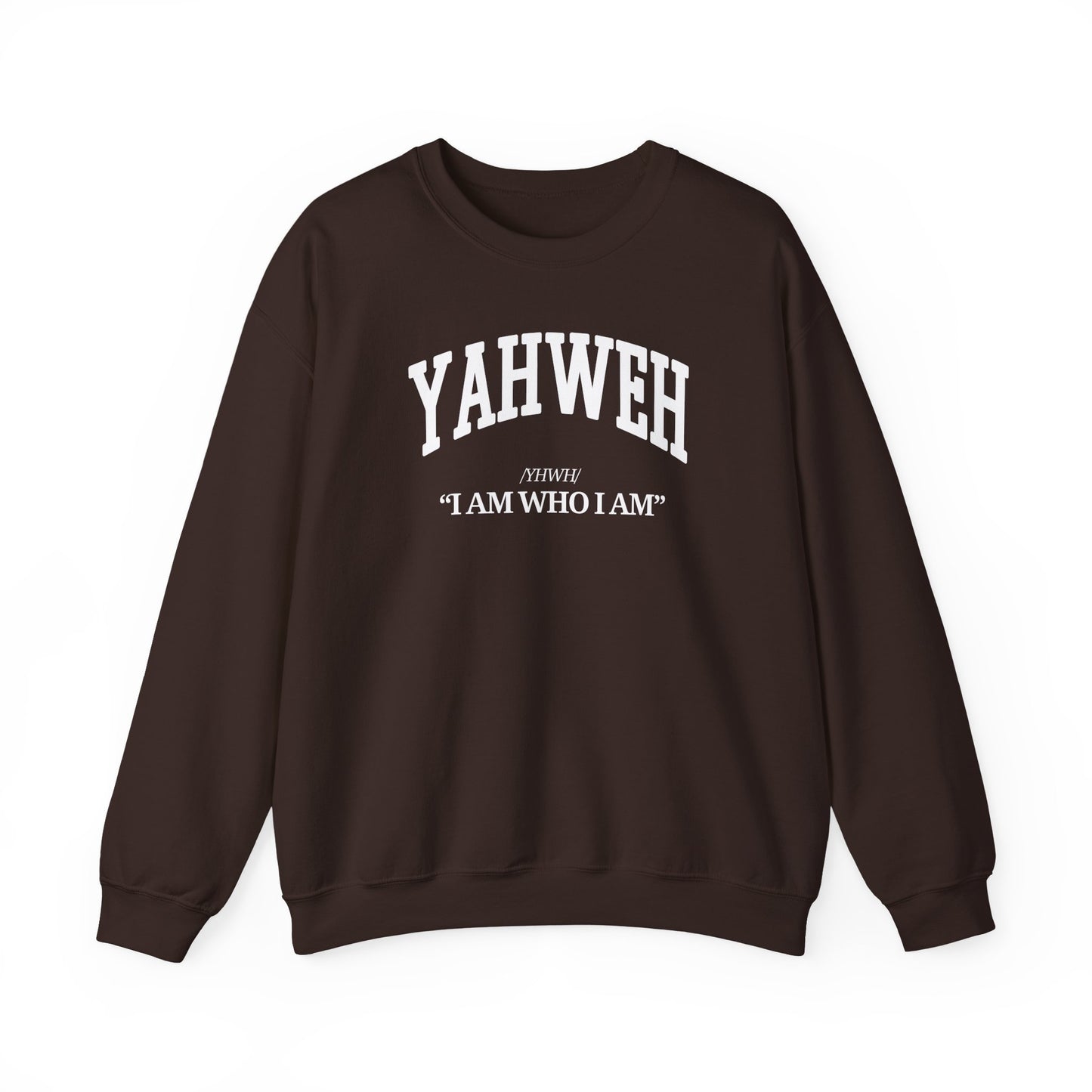 YAHWEH Crewneck Sweatshirt (white)