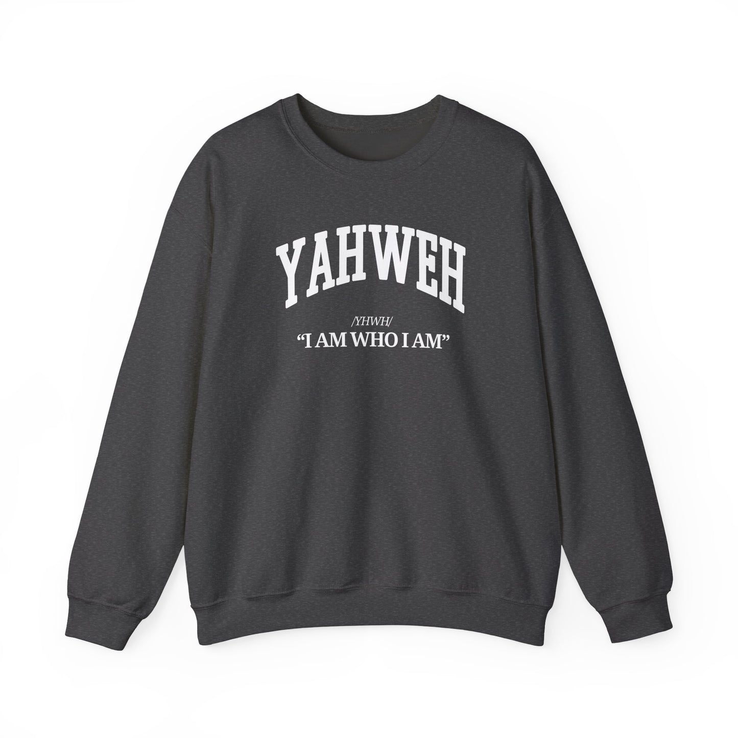 YAHWEH Crewneck Sweatshirt (white)