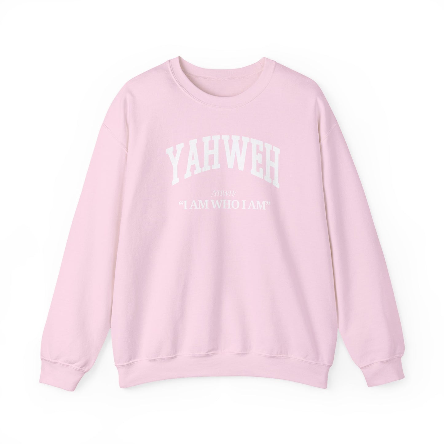 YAHWEH Crewneck Sweatshirt (white)
