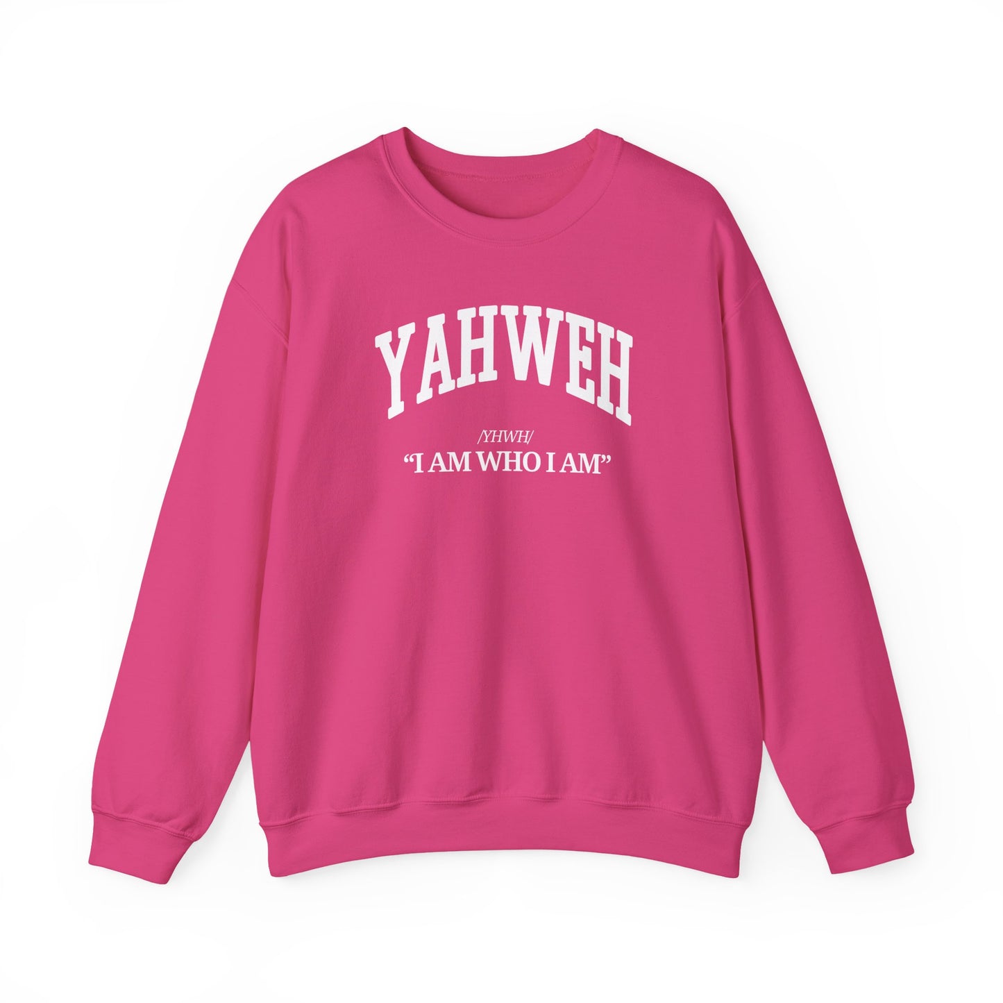 YAHWEH Crewneck Sweatshirt (white)