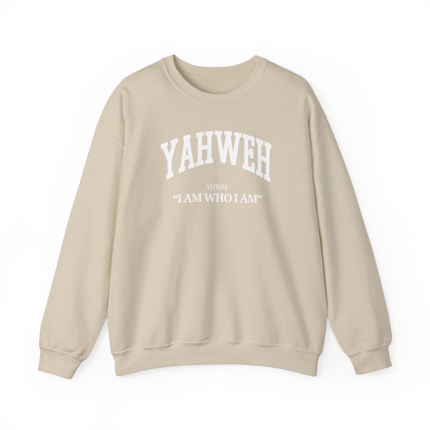 YAHWEH Crewneck Sweatshirt (white)